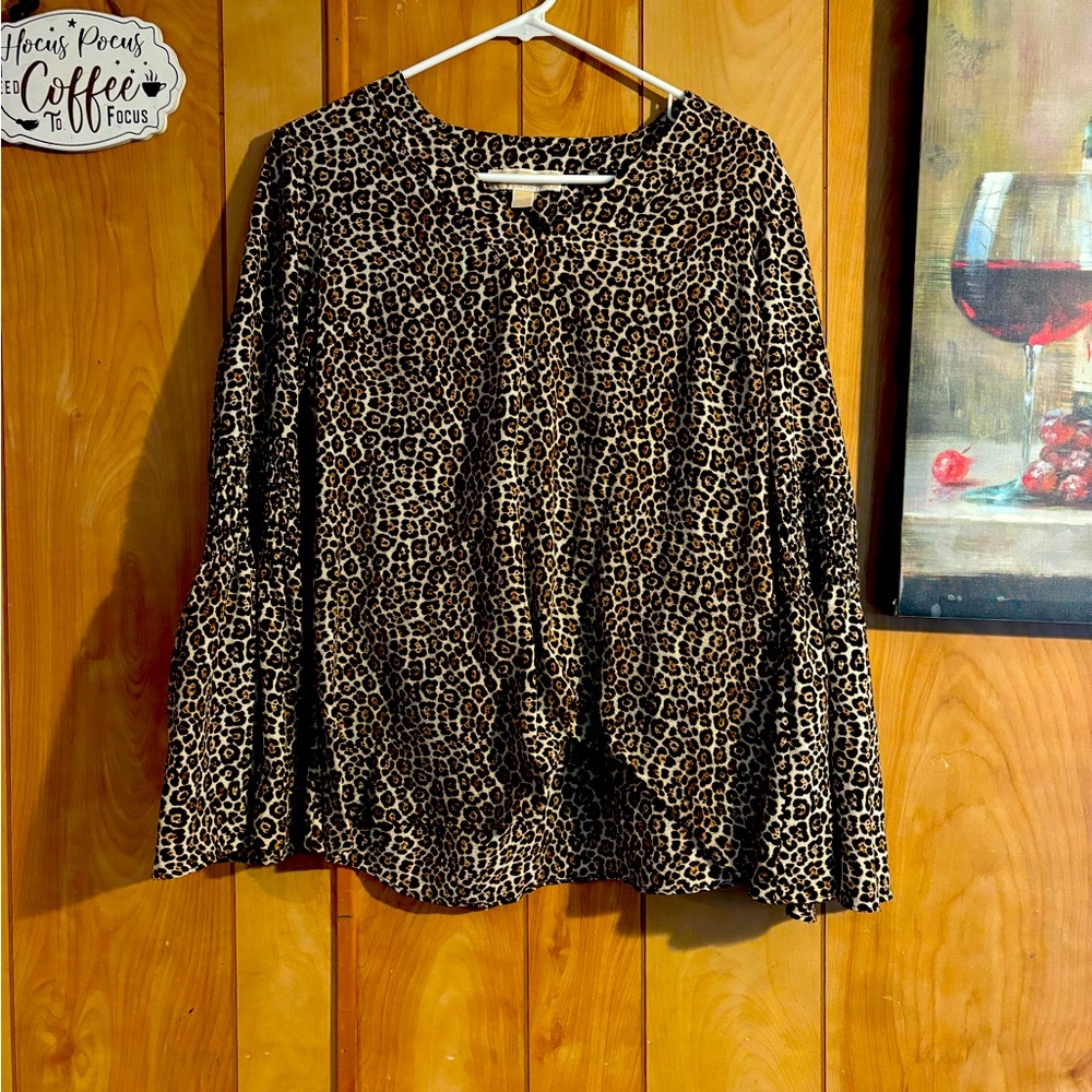 Michael Kors leopard print blouse